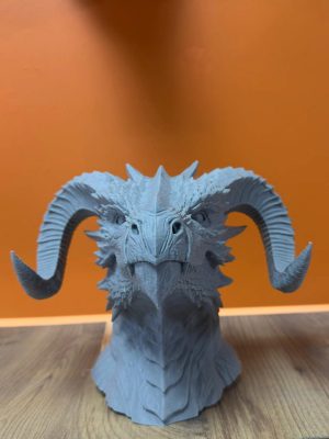 Asılabilir / Masaüstü Ejderha Modeli 3D Dekoratif Heykel 22x17 cm