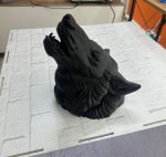 3D Siyah Ayı Başı Duvar Süsü Özel Tasarım Dekoratif Heykel 25x19 cm - Görsel 4