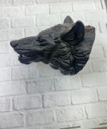 Siyah Ayı Figürü Duvar Dekoru Asılabilir Hediyelik Heykel 25x19 cm - Görsel 3