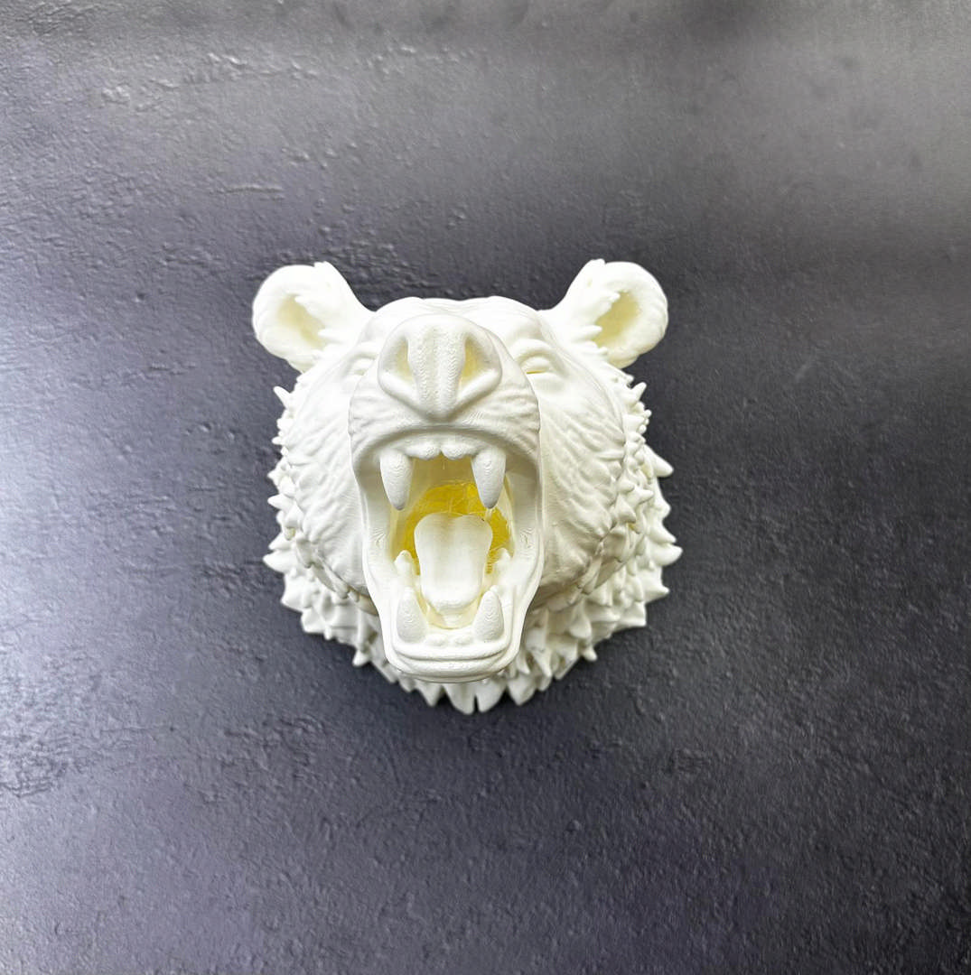 1242979_WhatsApp-Image-2025-11-24-at-16.01.51-1.jpeg Özel Tasarım Beyaz Ayı Duvar Aksesuarı 3D Dekoratif Heykel 25x19 cm - Görsel 4