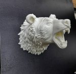 Krem Ayı Figürü Duvar Süsü Asılabilir Hediyelik Dekoratif 25x19 cm - Görsel 3