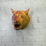 Gold Kurt Duvar Aksesuarı Asılabilir 3D Dekoratif Heykel 25x19 cm - Görsel 5