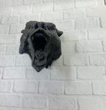 Dekoratif Siyah Ayı Duvar Heykeli Asılabilir Hediyelik 25x19 cm - Görsel 2