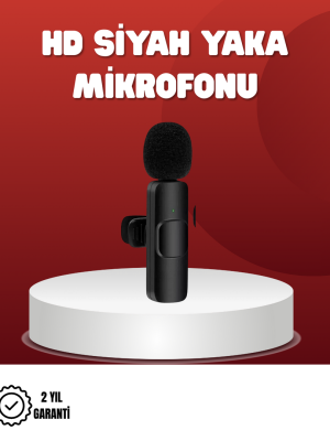 2’li Kablosuz Yaka Mikrofonu iPhone İçin Profesyonel Video Ses