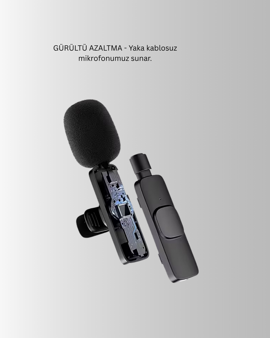 1243289_9-68.png Lightning Girişli 2’li Kablosuz Yaka Mikrofonu Çift Kişilik Kayıt - Görsel 4