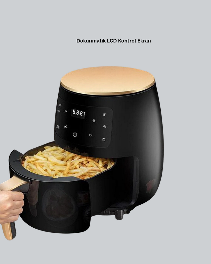 1243294_10-67.png 6L Yağsız Fritöz 2400W Dokunmatik Ekran Otomatik Kapanma Airfryer - Görsel 5