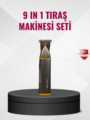 9’u 1 Arada Çoklu Bakım Tıraş Seti Profesyonel Saç Sakal Kesme