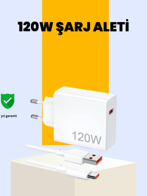 120 Watt Type C Hızlı Şarj Cihazı Oppo Reno 4 5 6 Uyumlu