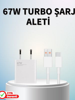 67 Watt Güçlü Şarj Aleti Samsung S23 Ultra S24 Uyumlu