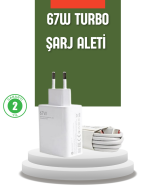67 Watt Turbo Şarj Cihazı Xiaomi Redmi Note 10 11 12 Uyumlu