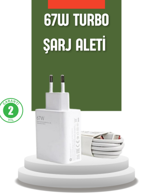 67 Watt Turbo Şarj Cihazı Xiaomi Redmi Note 10 11 12 Uyumlu