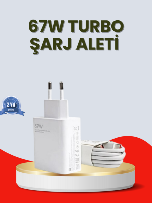 67 Watt Ultra Hızlı Şarj Adaptörü Xiaomi Redmi 9 10 12C Uyumlu