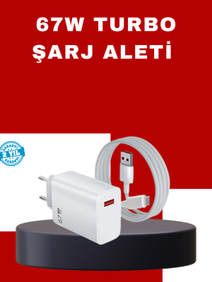 67 Watt Yüksek Güç Şarj Adaptörü Xiaomi Mi 10 Mi 11 Mi 12 Uyumlu