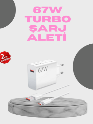 67 Watt Hızlı Şarj Seti Realme 7 8 9 Pro Uyumlu