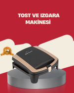 Tost Makinesi Yapışmaz Plaka 1500 Watt Güçlü Performans
