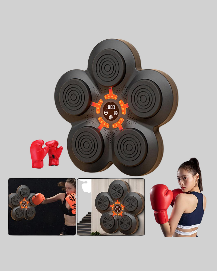 1243339_9-62.png Ev Tipi Akıllı Boks Duvar Paneli Müzikli Bluetoothlu Refleks Geliştirme Cihazı - Görsel 2