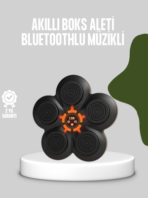 Akıllı Müzikli Boks Makinesi Bluetooth Bağlantılı Işıklı Hedefli Fitness Aleti
