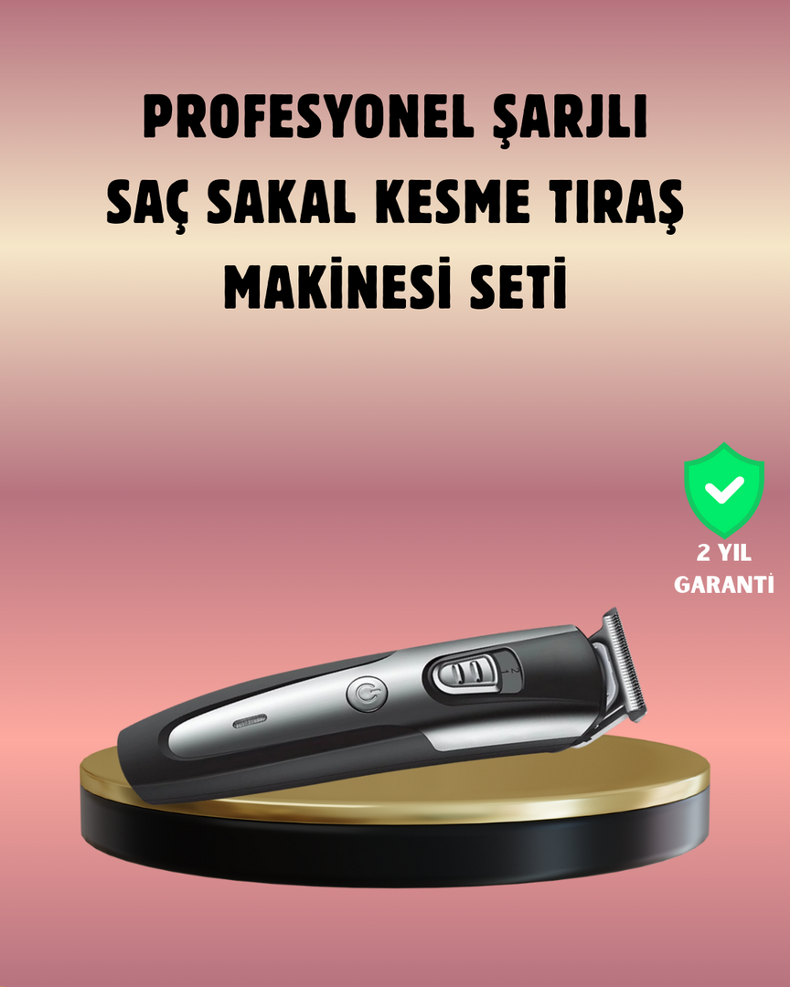 1243348_6-228.png Şarjlı Saç Sakal Kesim Makinesi Detaylı Kesim İçin Hassas Başlıklı - Görsel 1