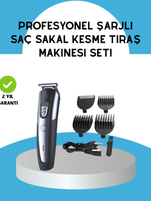 Ergonomik Profesyonel Tıraş Makinesi Saç Sakal Kesme ve Düzeltme