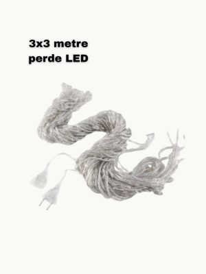 3x3 LED Işık Perdesi Şelale Model İç Dış Mekân Dekorasyonu