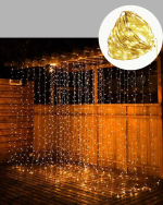 3x3 Metre Şelale LED Perde Işık İç Dış Mekân Dekorasyonu - Görsel 3