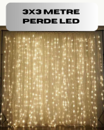 3x3 Perde LED Işık Şelale Model Özel Gün Dekoratif Aydınlatma