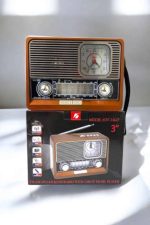 Ahşap Görünümlü Retro Bluetooth Radyo USB,AUX Ve SD Kart Girişli - Görsel 2