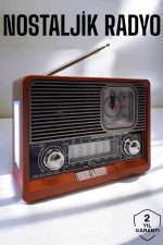 Nostaljik Radyo USB,AUX Ve SD Kart Girişli Bluetooth Bağlantılı