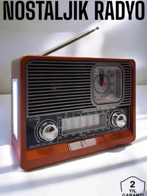 Nostaljik Radyo USB,AUX Ve SD Kart Girişli Bluetooth Bağlantılı