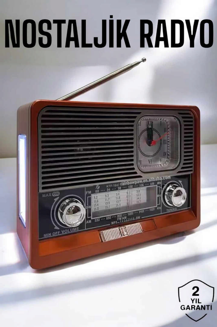 1243560_WhatsApp-Gorsel-2024-12-27-saat-11.03.07_ebf0a4ae.jpg Nostaljik Radyo USB,AUX Ve SD Kart Girişli Bluetooth Bağlantılı - Görsel 1