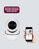 1080P WiFi Akıllı Güvenlik Kamerası – Pan & Tilt, Hareket Takip ve İki Yönlü Ses - Görsel 4