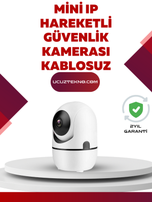 Full HD 1080P Kablosuz Güvenlik Kamerası – Hareket Takip, Gece Görüşü ve İki Yönlü Ses Özellikli