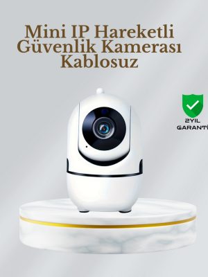 360° Dönen Akıllı WiFi Kamera – Uzaktan Kontrol ve İki Yönlü Ses Özellikli