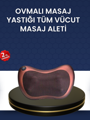 Isıtma Özellikli Derin Yoğurma Masaj Yastığı Priz & Çakmak Girişli