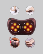 Ergonomik Derin Yoğurmalı Boyun Bel Sırt Masaj Cihazı Priz Çakmak Girişli - Görsel 3