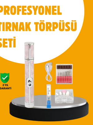 Ergonomik Saplı 20.000 RPM Hız Kontrollü Manikür Pedikür Makinesi