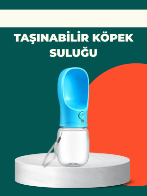 Sızdırma Önleyici Silikon Halkalı Pet Su Dispenseri Gezi Seyahat İçin
