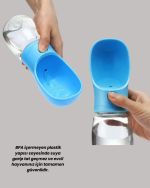 Akıllı Su Akış Kontrollü Köpek Su Matara Taşınabilir Gezdirme Şişesi - Görsel 3