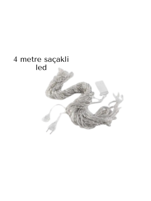 SAÇAKLI 4 METRE PERDE LED