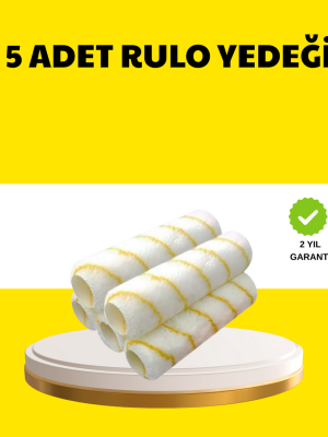 5’li İnce İşçilik Boya Rulo Seti Pürüzsüz ve Eşit Kaplama