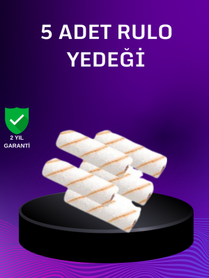 5’li Mini Rulo Boya Seti Duvar Tavan Emülsiyon Uygulama