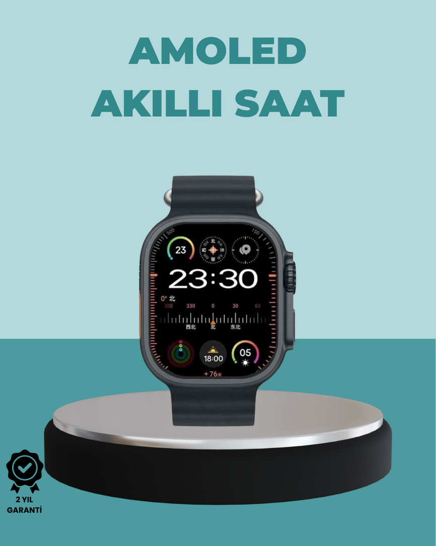 1243890_5-14.png AMOLED Akıllı Saat 49mm Bluetooth Arama Spor ve Sağlık - Görsel 1