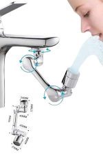 1080° Çok Yönlü Musluk Aparatı Püskürtme ve Köpük Akışlı - Görsel 5