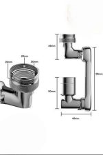 Dönen Musluk Başlığı 1080 Derece Ayarlanabilir Filtreli Sprey Uç - Görsel 4