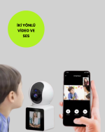 Akıllı Ev Güvenlik Kamerası 2K Ultra HD Hareket Algılama ve Çağrı Özellikli - Görsel 2