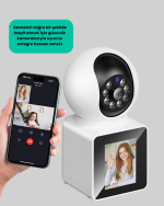 2K HD Bebek ve Yaşlı Takip Kamerası Çift Yönlü Görüş Akıllı Uyarılı - Görsel 5