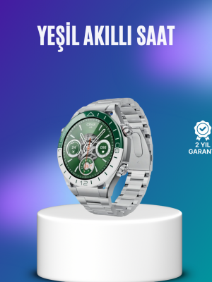 Harita Görüntüleme Özellikli Amoled Akıllı Saat 3 Kayışlı Fitness Takipli