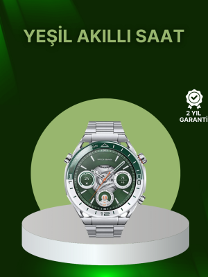 Amoled Ekran Akıllı Saat Harita Gösterimli Bluetooth Aramalı 3 Kayışlı