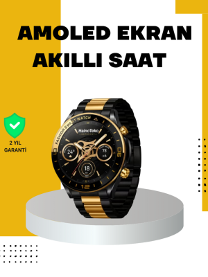 3 Bileklikli Amoled Akıllı Saat Bluetooth Çağrı ve Sağlık Takipli