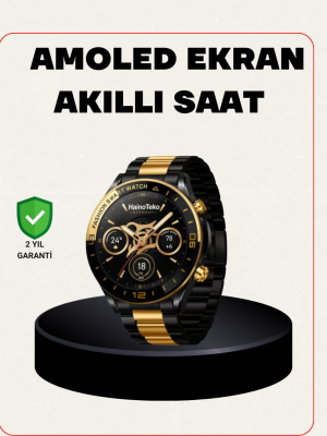 Amoled Akıllı Saat Manyetik Şarj GPS Destekli Spor ve Günlük Kullanım